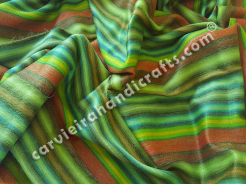 Blanket Andes stripes lime