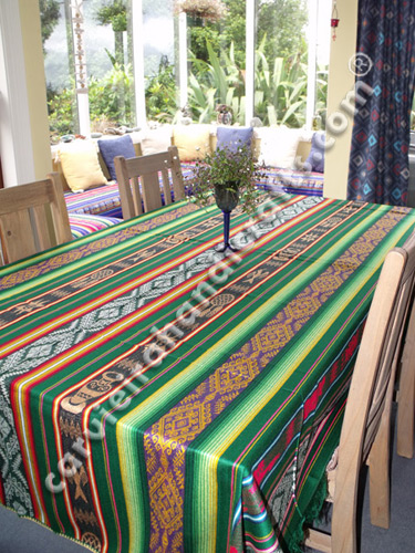 Tablecloth Green Indigenas
